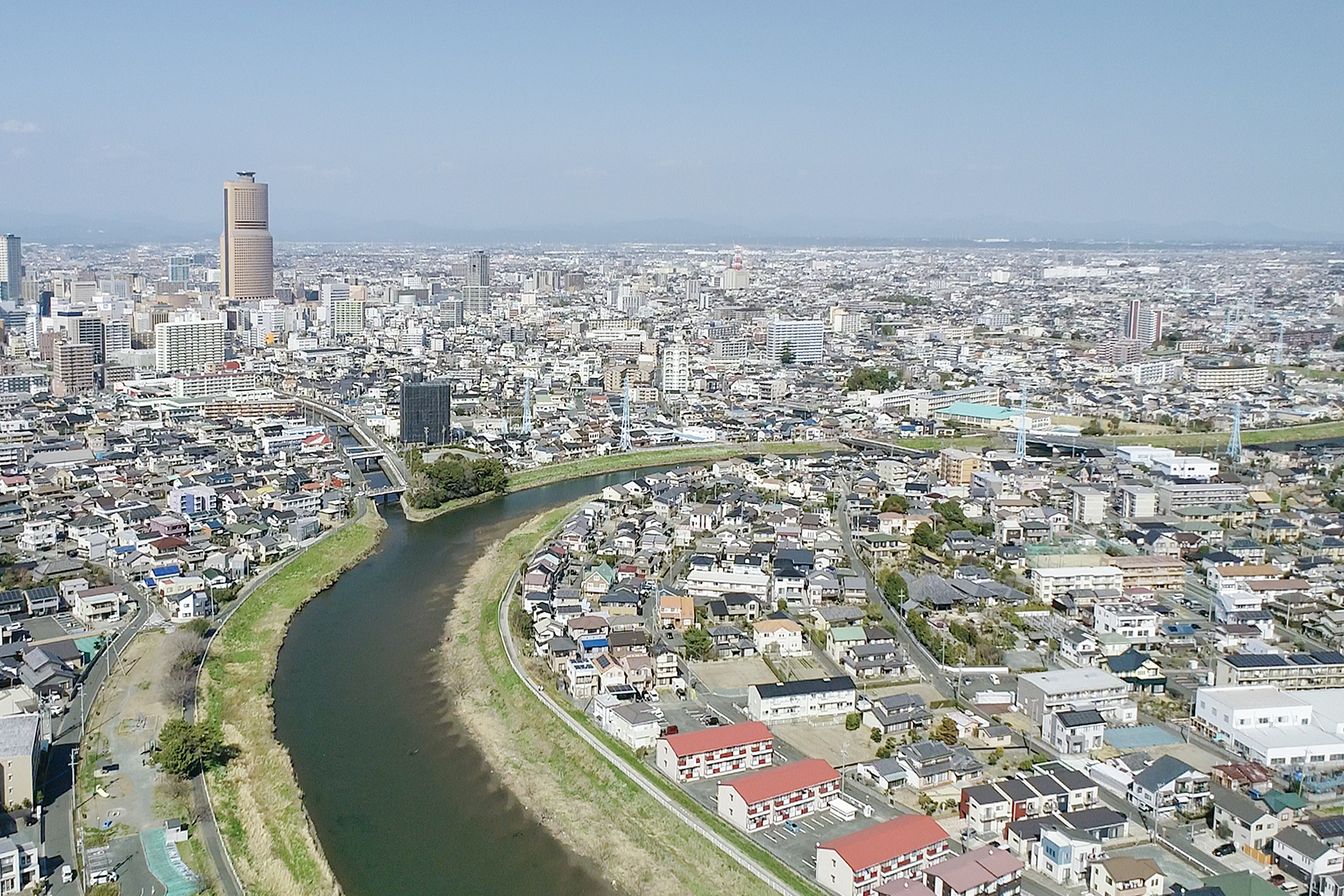 浜松市上空写真