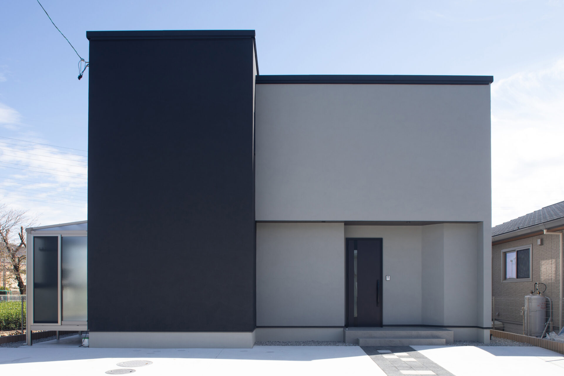 グレー外壁のお家