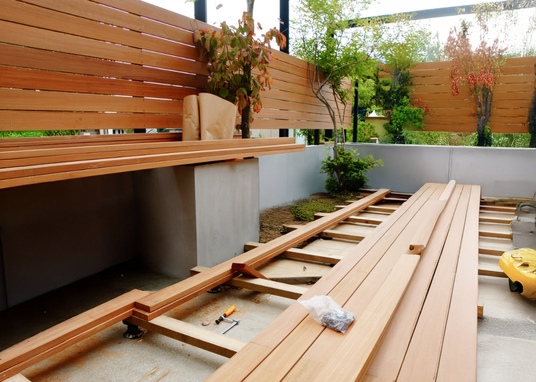 セランガンバツ材 ウッドデッキ