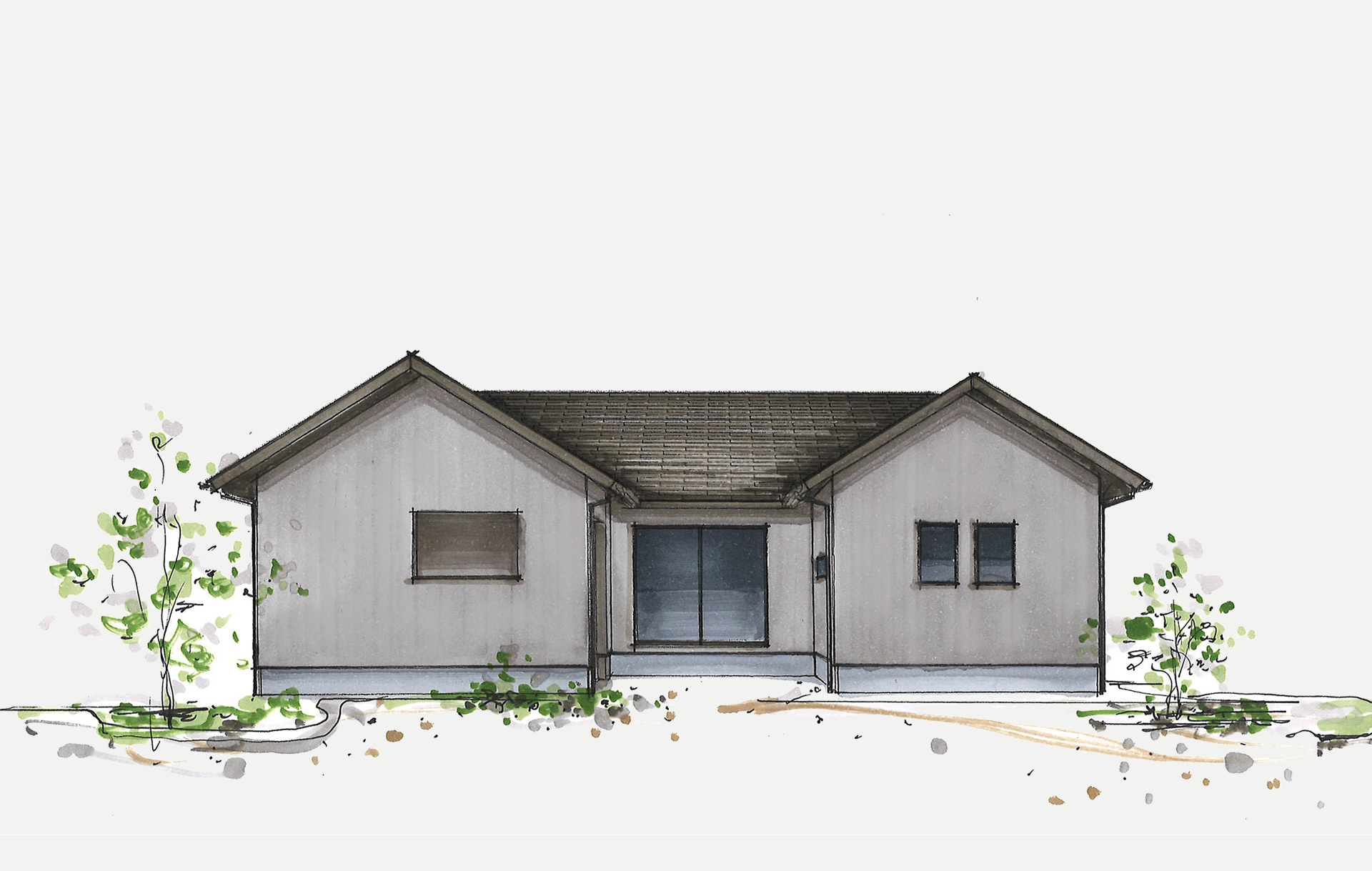 【予約制】約40坪 ガレージのある洗練された平屋