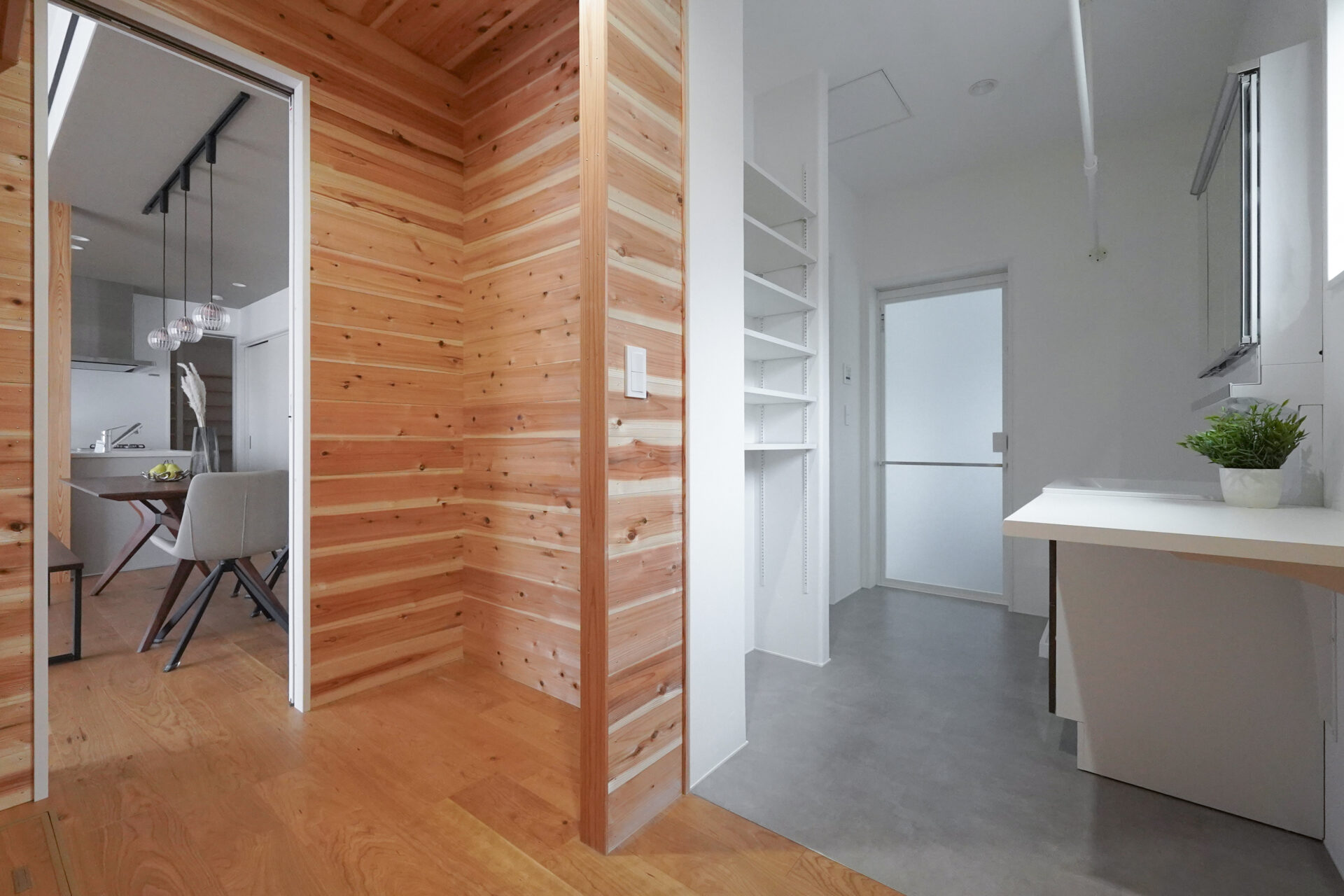 WICと洗面洗濯脱衣室