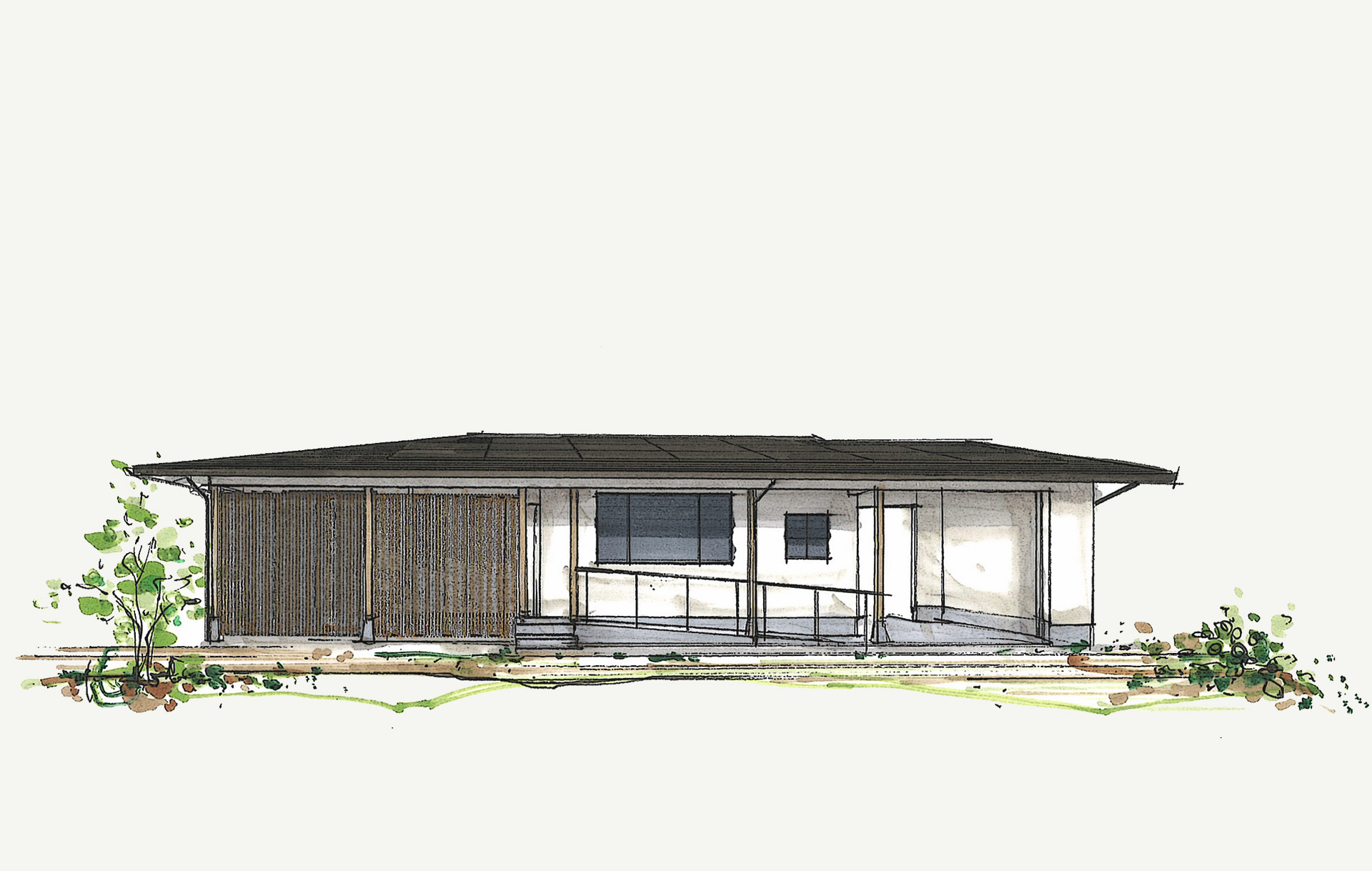 【予約制】約31坪 ガレージを備えた和モダンの平屋