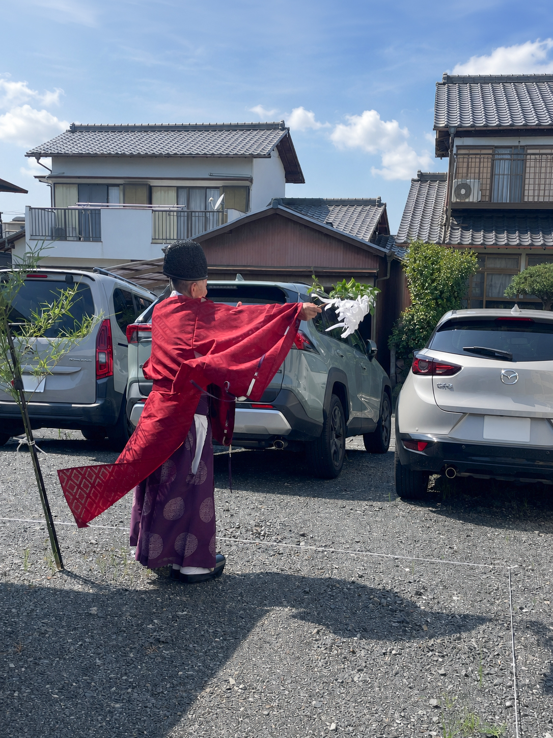 地鎮祭の様子