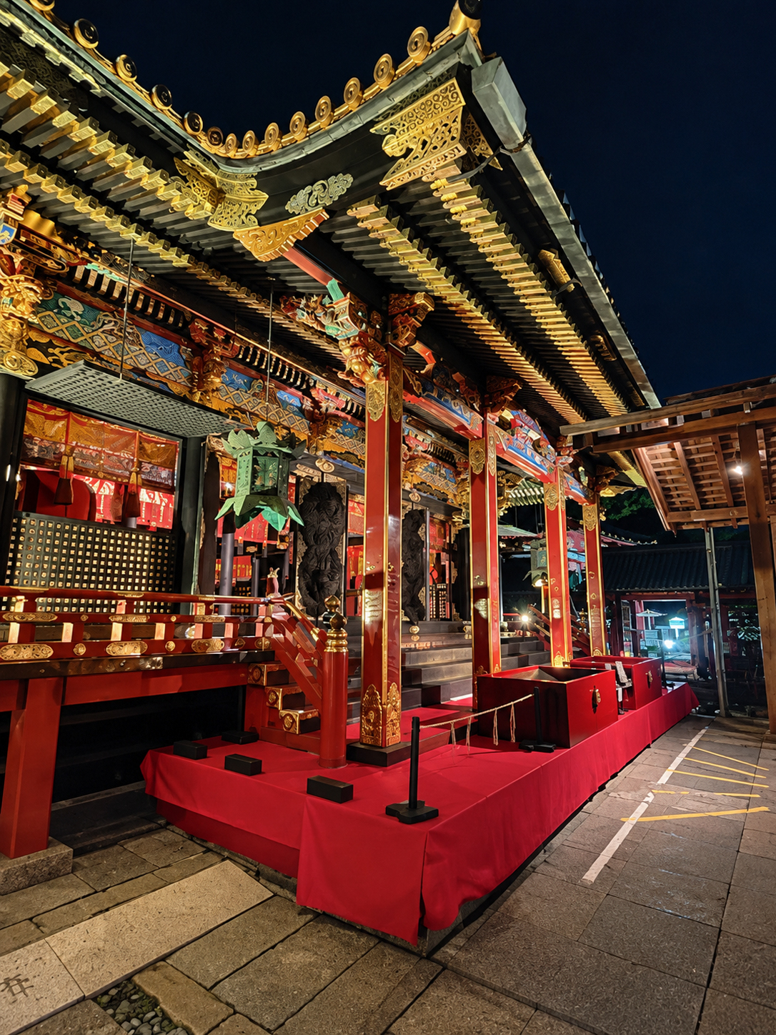 久能山東照宮の夜の様子